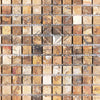 Scabos Travertine 5/8X5/8 Mosaic Tumbled - SurfacesGalore