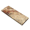 Scabos Travertine 5X12 Baseboard Trim Liner Honed - SurfacesGalore