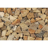 Scabos Travertine Flat Pebble / Paledian (Random Broken) Mosaic Tumbled - SurfacesGalore