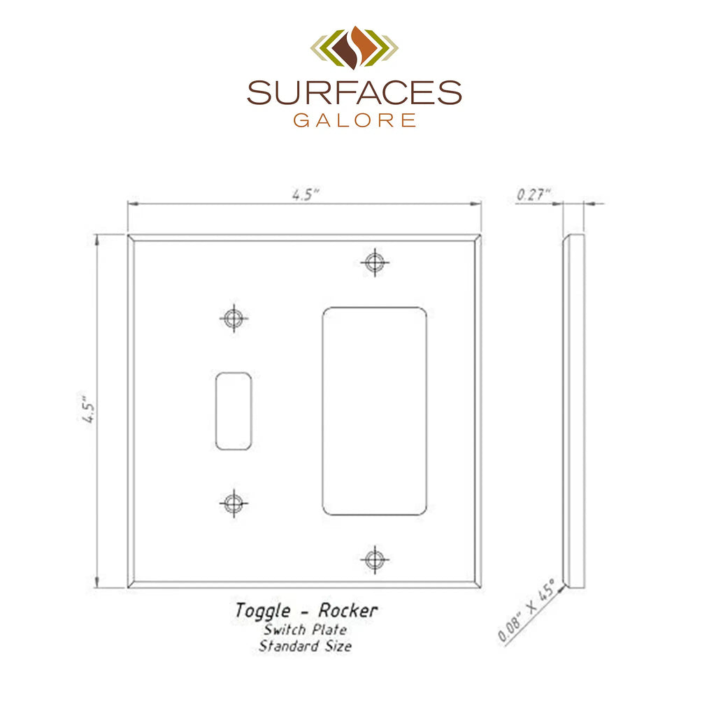 Scabos Travertine TOGGLE - ROCKER Switch Wall Plate/Cover Plate/Switch Plate