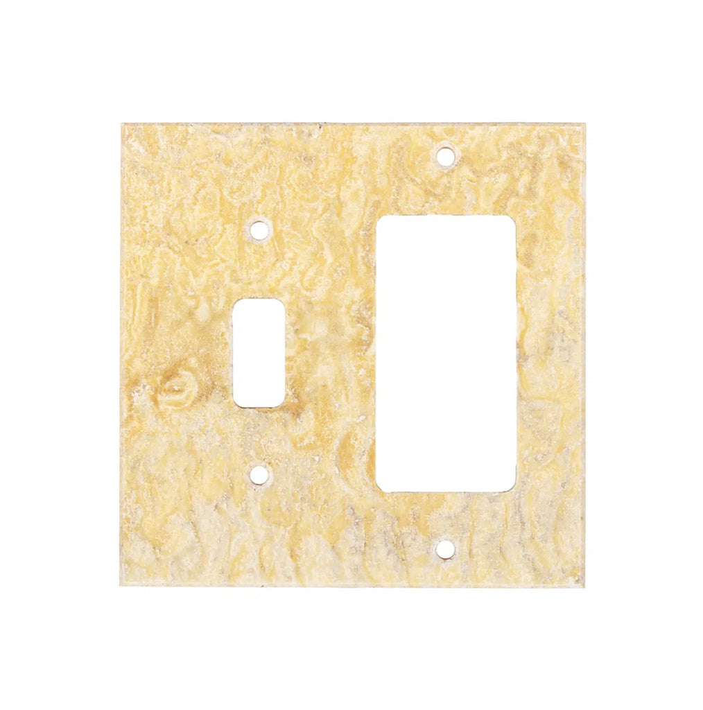 Scabos Travertine TOGGLE - ROCKER Switch Wall Plate/Cover Plate/Switch Plate