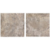 Silver (Gray) Travertine 12X12 Tile Filled and Honed - SurfacesGalore