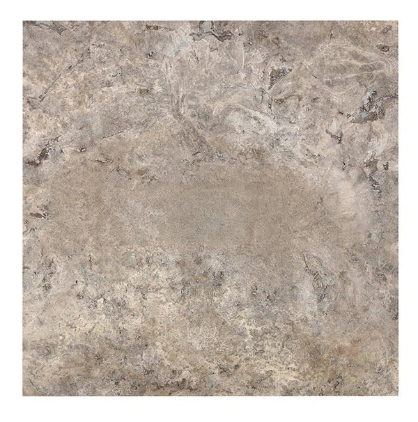 Silver (Gray) Travertine 12X12 Tile Filled and Honed