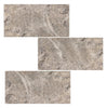 Silver (Gray) Travertine 12X24 Tile (Cross - Cut) Filled and Honed - SurfacesGalore