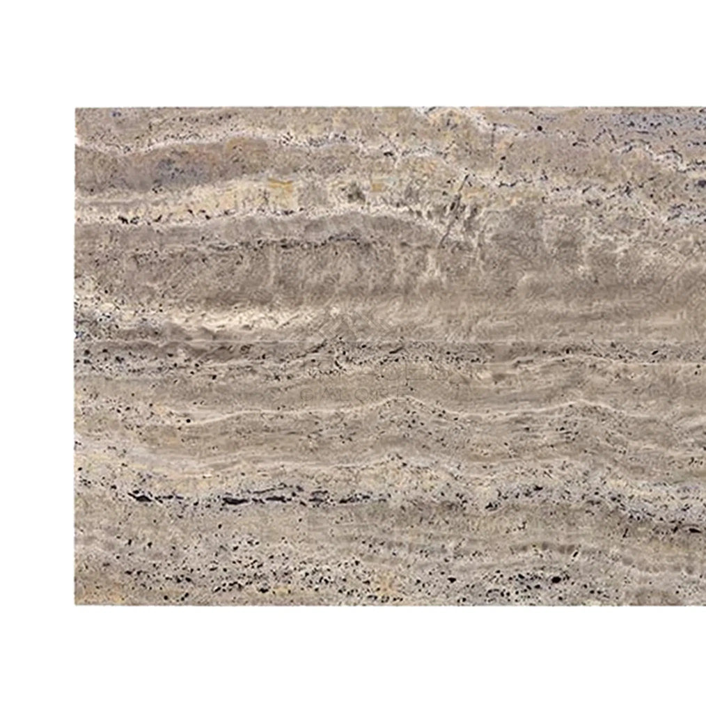 Silver (Gray) Travertine 12X24 Tile (Vein-Cut) Filled Honed-Polished