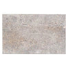 Silver (Gray) Travertine 16X24 Tile Unfilled / Brushed and Chiseled Edge