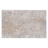 Silver (Gray) Travertine 16X24 Tile Unfilled / Brushed and Chiseled Edge