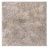 Silver (Gray) Travertine 18X18 Tile Unfilled / Brushed and Chiseled Edge - SurfacesGalore