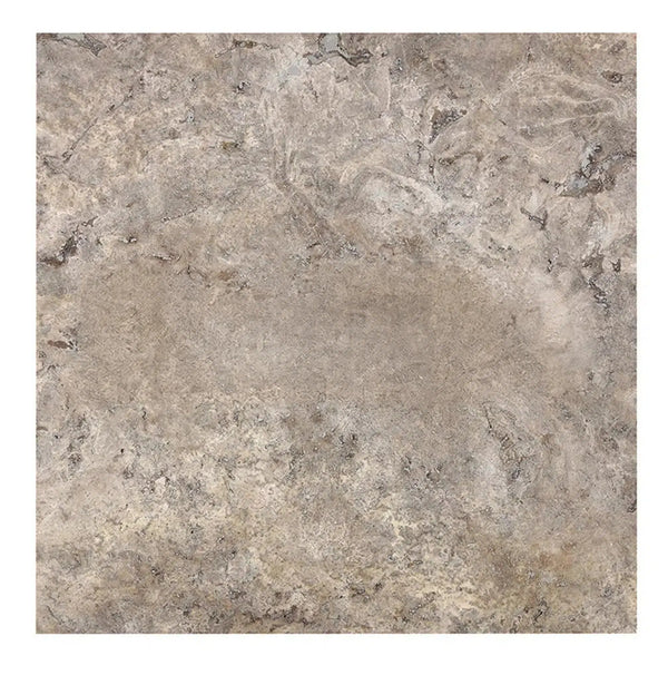 Silver (Gray) Travertine 24X24 Tile Filled and Honed