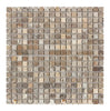 Silver (Gray) Travertine 5/8X5/8 Mosaic Tile Tumbled - SurfacesGalore