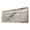 Silver (Gray) Travertine 5X12 Baseboard Liner Trim Honed