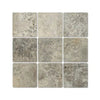 Silver (Gray) Travertine 6X6 Tumbled - SurfacesGalore