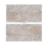 Silver (Gray) Travertine 8X16 Unfilled / Brushed and Chiseled Edge - SurfacesGalore