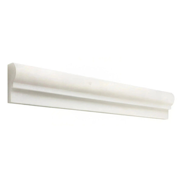 Snow White 2X12 OG-1 (Single-Step Chair Rail Trim) Marble Polished