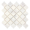 Snow White 3 inch Lantern Mosaic (Arabesque/Moroccan/Baroque) Marble Mosaic Polished