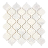 Snow White 3 inch Lantern Mosaic (Arabesque/Moroccan/Baroque) Marble Mosaic Polished