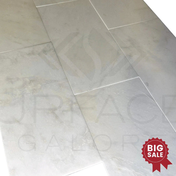 Snow White Marble Creamy 12X24 Polished Marble Tile 340 Sq.Ft. - Discounted, Marble/Travertine Clearance Sale - SurfacesGalore