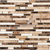 Spanish Mix Bamboo Sticks(Crema Marfil+Emp. Light+Emp. Dark)Marble Mosaic Tile Polished - SurfacesGalore