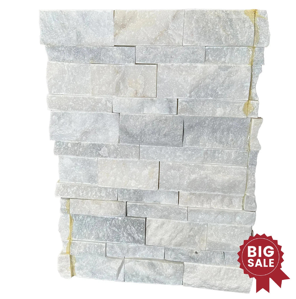 Split - Face Panel Travertine Set (12Pieces/1Set) - Discounted, Marble/Travertine Clearance Sale - SurfacesGaloreBianco Venato