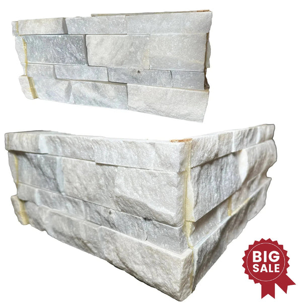 Split - Face Panel Travertine Set (12Pieces/1Set) - Discounted, Marble/Travertine Clearance Sale - SurfacesGaloreBianco Venato