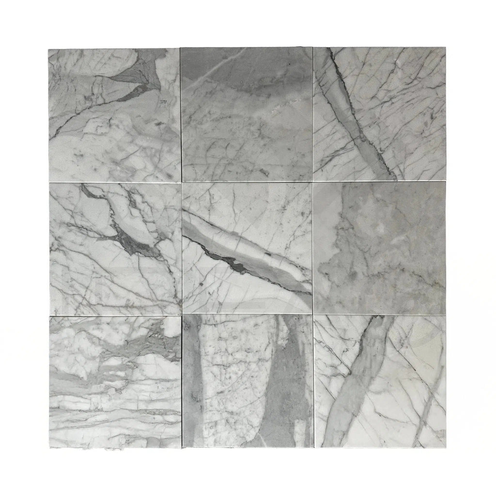 Statuarietto Madley / White 12X12 Polished Marble Tile 300 Sq.Ft. $7.49/Sq.Ft.