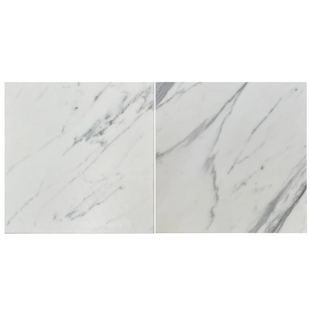 Statuary-Statuario White 12X12 Italian Marble Polished-Honed