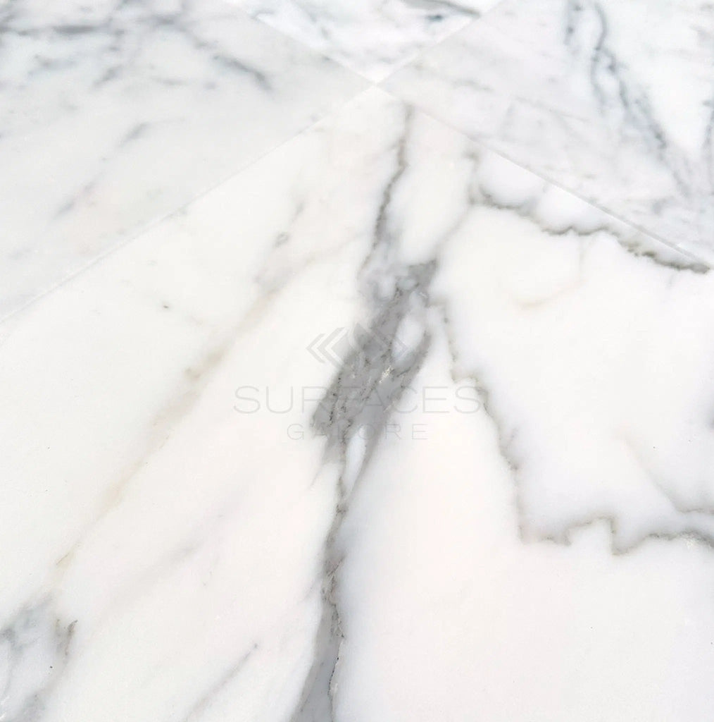 Statuary-Statuario White 18X18 Italian Marble Polished-Honed