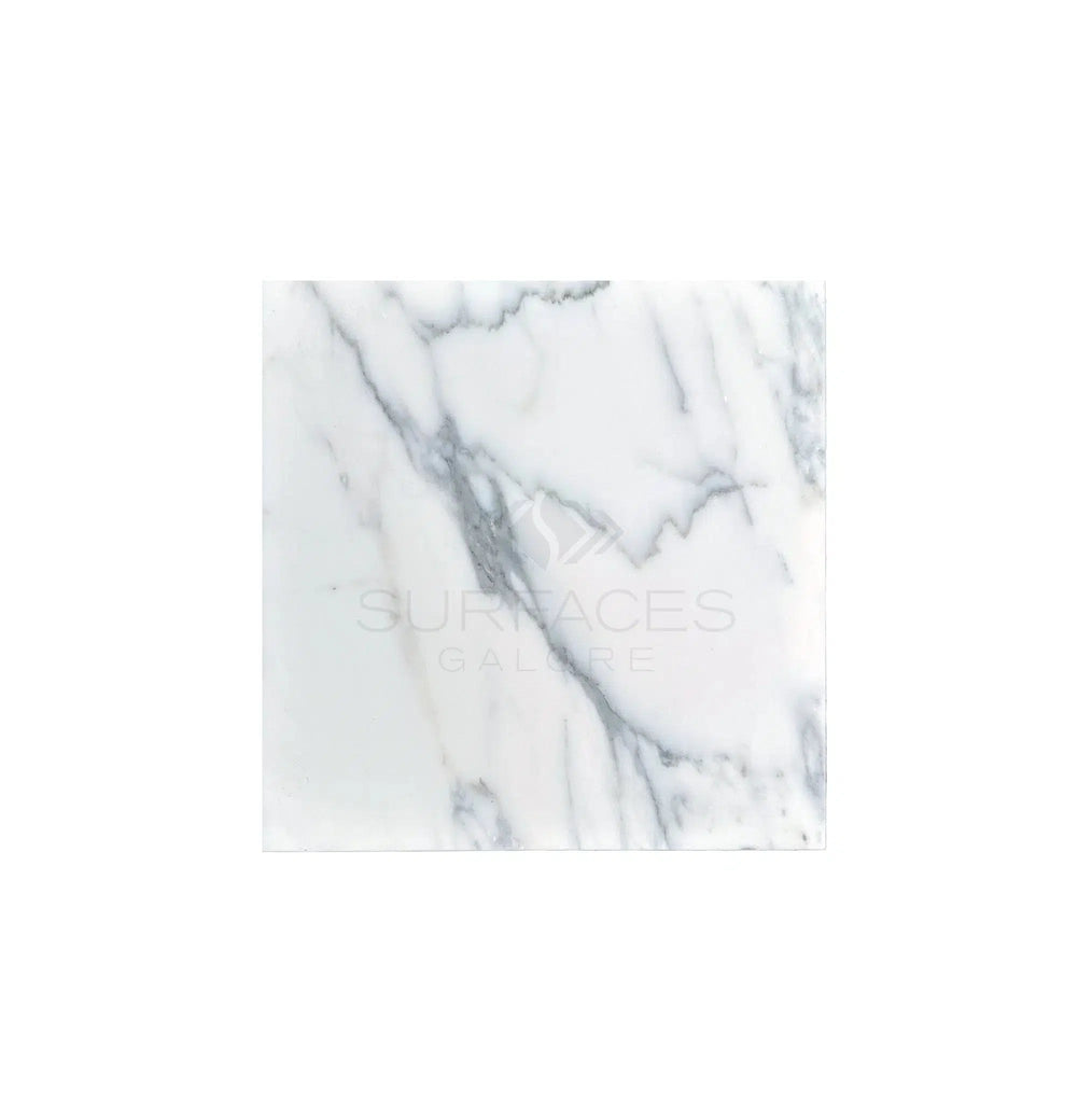 Statuary-Statuario White 18X18 Italian Marble Polished-Honed