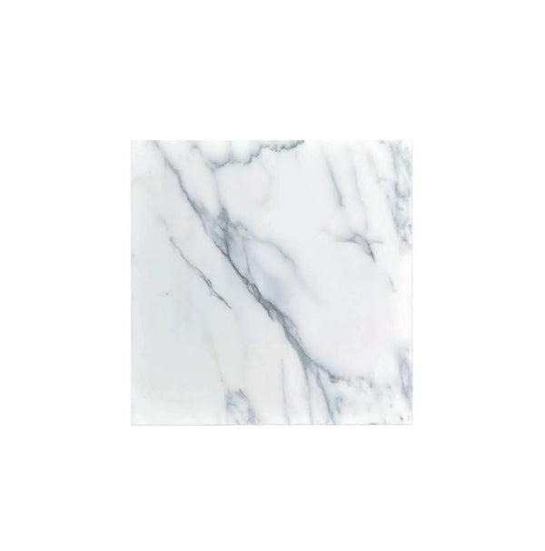 Statuary-Statuario White 24X24 Italian Marble Polished-Honed