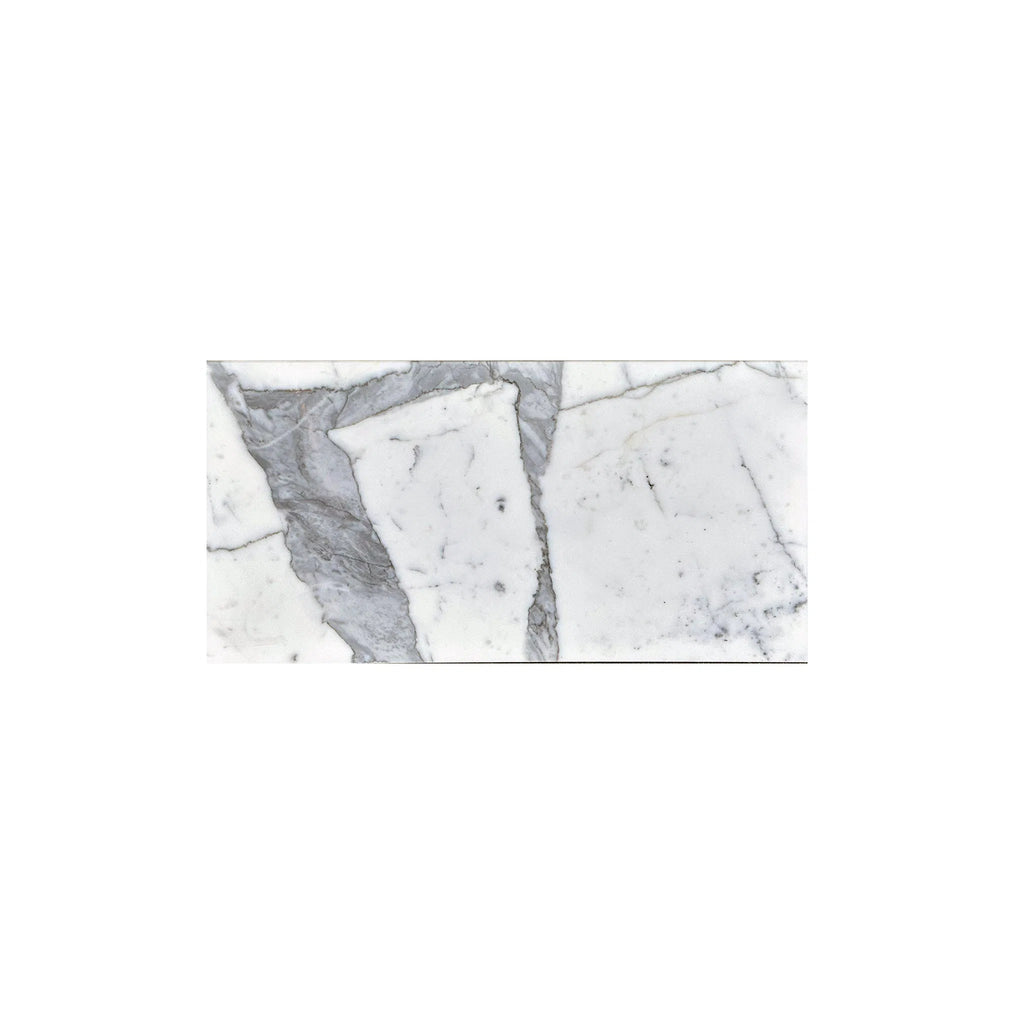 Statuary - Statuario White 3X6 Premium Italian Marble Polished - Honed - SurfacesGalorePolished