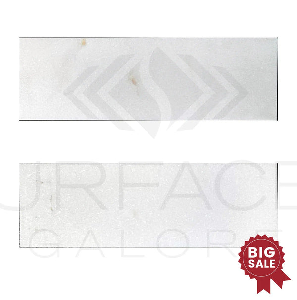 Thassos (Greek)White Marble (Snow White) Standart Quality 4X12 Polished Tile 130 Sq.Ft. - Discounted, Marble/Travertine Clearance Sale - SurfacesGalore