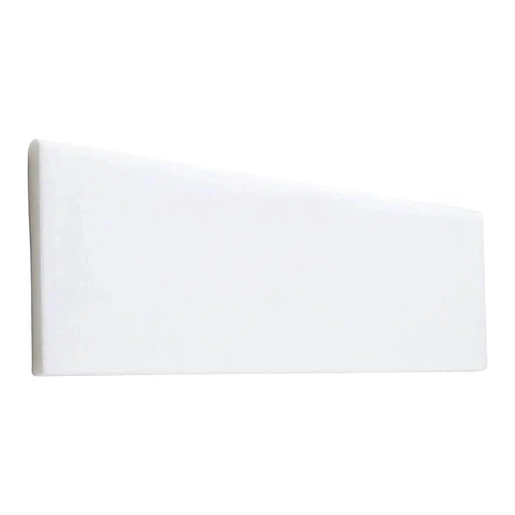 Thassos White 4X12 (Long-Side, Single-Edge Bullnosed) Marble Polished-Honed