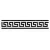 Thassos White (Greek) 3 1/2X7 Greek Key Border (w/ Black) Marble Polished - Honed - SurfacesGalorePolished