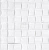 Thassos White (Greek) 3-D Small-Bread Mosaic Marble Polished-Honed, featuring a white textured tile pattern with a wavy 3D design reminiscent of pure white marble, and the SurfacesGalore logo in the center.