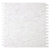 Thassos White (Greek) 3/8X1 Mini - Brick Mosaic Marble Split - Faced - SurfacesGalore