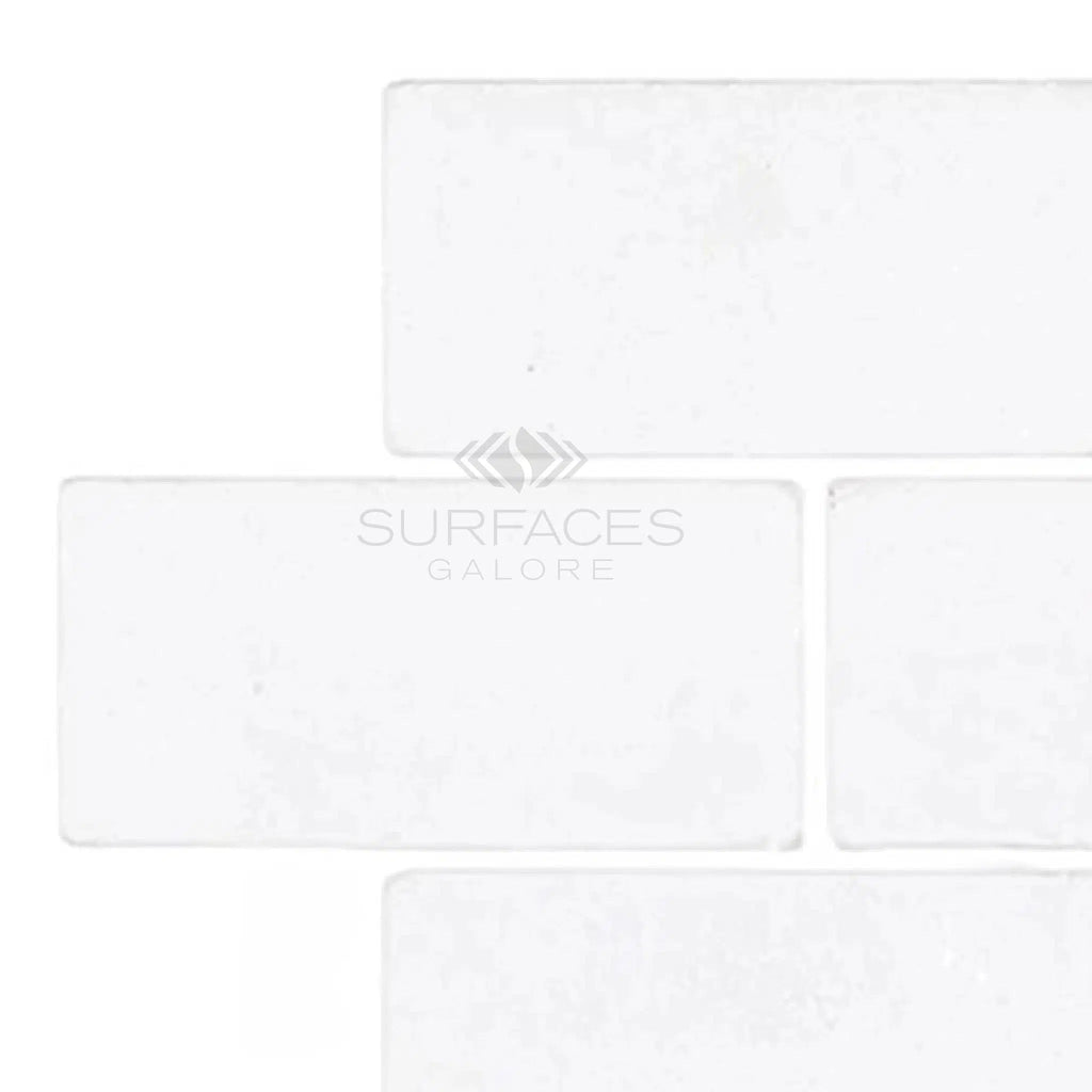 Thassos White (Greek) 3X6 Marble Tumbled - SurfacesGalore