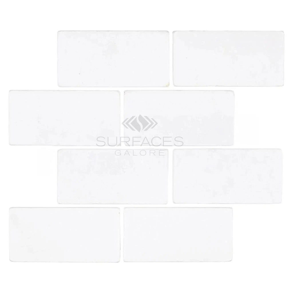 Thassos White (Greek) 3X6 Marble Tumbled - SurfacesGalore