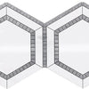 Thassos White (Greek) 5X5 Hexagon Combination w/Blue - Gray Mosaic Marble Polished - Honed - SurfacesGalorePolished