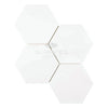 Thassos White (Greek) 6X6 Hexagon Mosaic Marble Polished - Honed - SurfacesGalorePolished