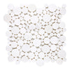 Thassos White (Greek) Bubbles Mosaic Marble Polished - Honed - SurfacesGalorePolished