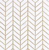 Thassos White (Greek) Chevron (Mini) Mosaic Marble Polished-Honed