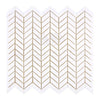 Thassos White (Greek) Chevron (Mini) Mosaic Marble Polished - Honed - SurfacesGalorePolished