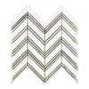 Thassos White (Greek) Large Chevron (w/ Thassos White) Mosaic Marble Polished - Honed - SurfacesGalorePolished