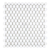 The Thassos White (Greek) Penny-Round Mosaic Marble Polished-Honed tile sheet showcases small, circular tiles arranged in a square pattern and is exclusively available at SurfacesGalore.