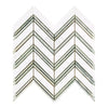 Thassos White Large Chevron (w/ Thassos White) Mosaic Marble Polished-Honed