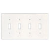 Thassos White Marble 4 Gang TOGGLE Switch Wall Plate/Cover Plate/Switch Plate