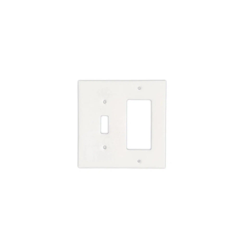 Thassos White Marble TOGGLE - ROCKER Switch Wall Plate/Cover Plate/Switch Plate