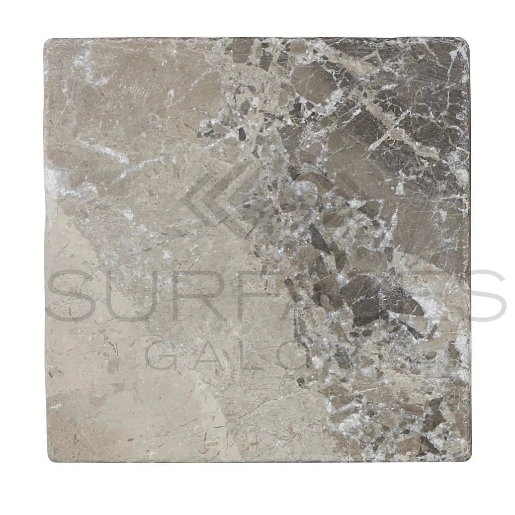 Tundra Gray 12X12 Marble Tumbled