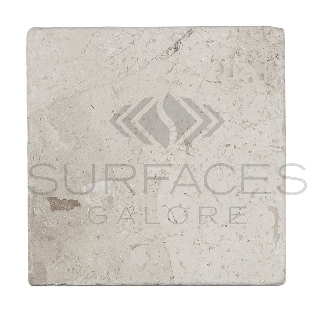 Tundra Gray 12X12 Marble Tumbled - SurfacesGalore