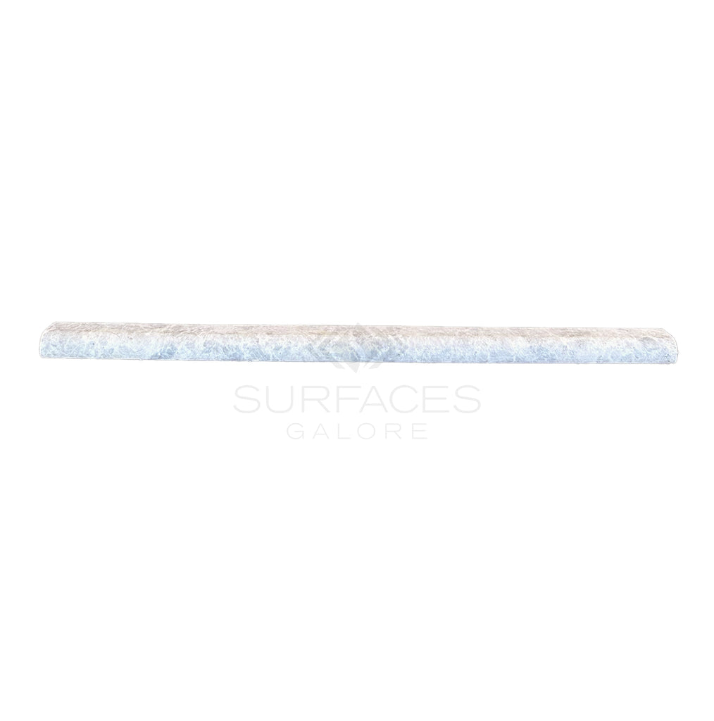 Tundra Gray 1/2X12 Pencil Liner Marble Polished - Honed - SurfacesGalore